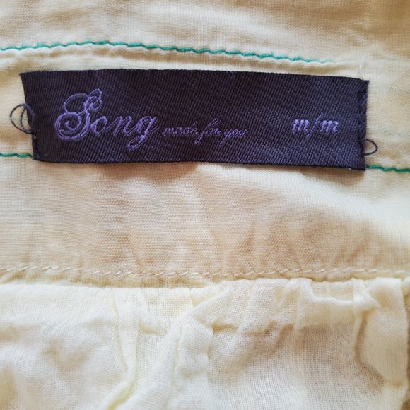 💥2/$30💥 Yellow lined skirt with tie at waist - Picture 4 of 4